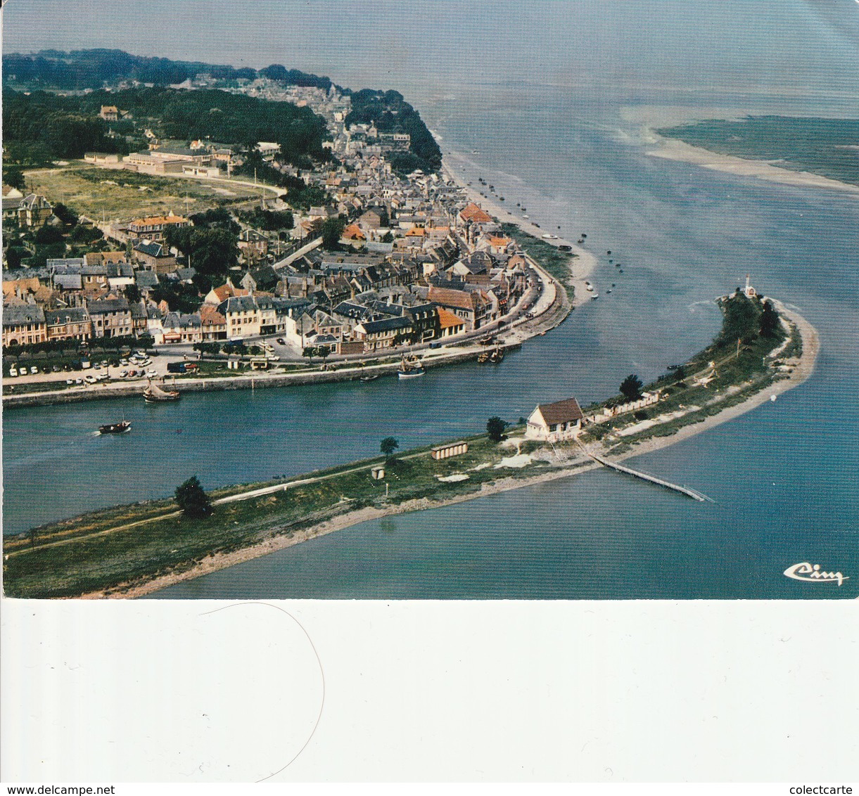 SAINT VALERY Sur SOMME (vue Aérienne Entrée Du Chenal) - Saint Valery Sur Somme