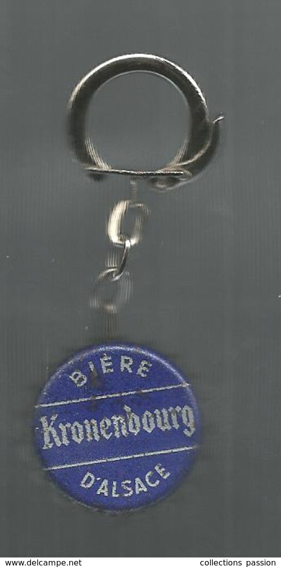 Porte Clefs , Clés , Capsule De BIERE D'ALSACE , KRONENBOURG  , Frais 1.95 E - Porte-clefs