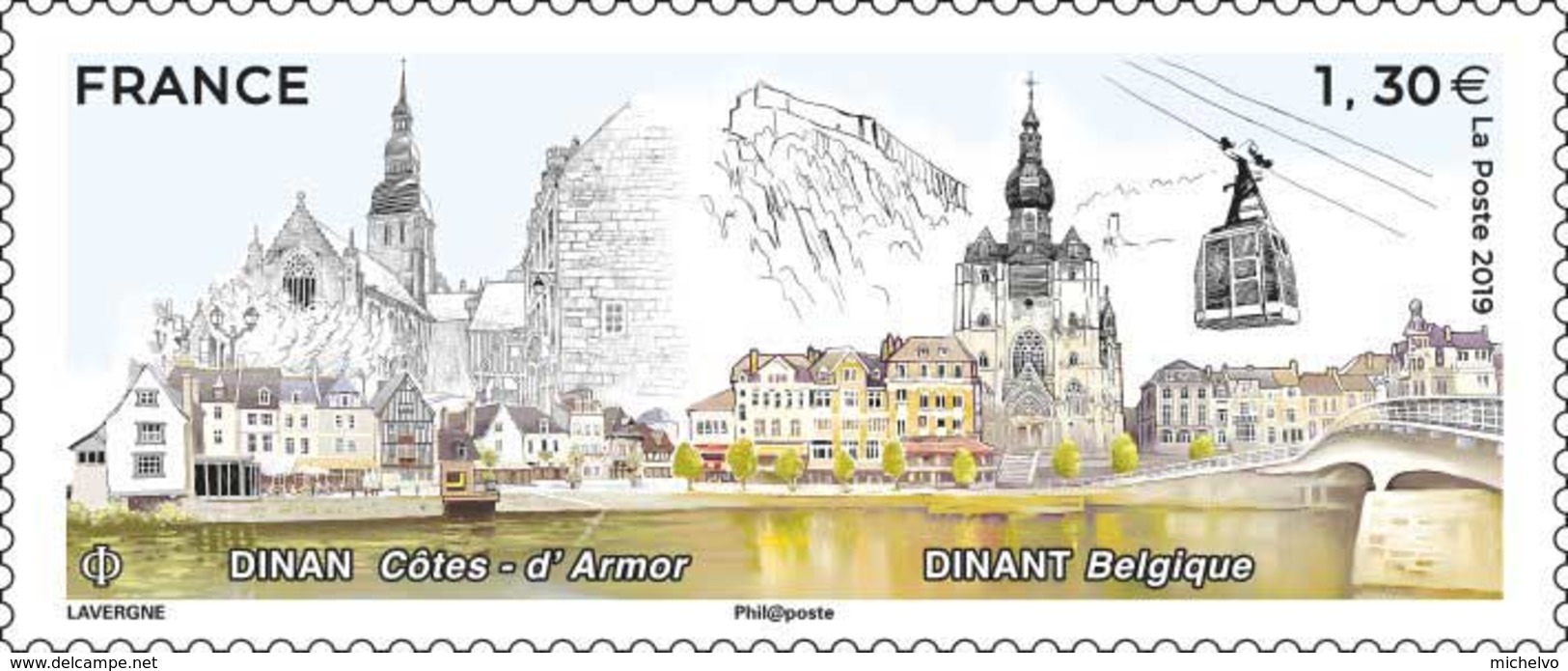 France 2019 - Dinan (Côtes-d'Armor) Dinant (Belgique) ** - Neufs