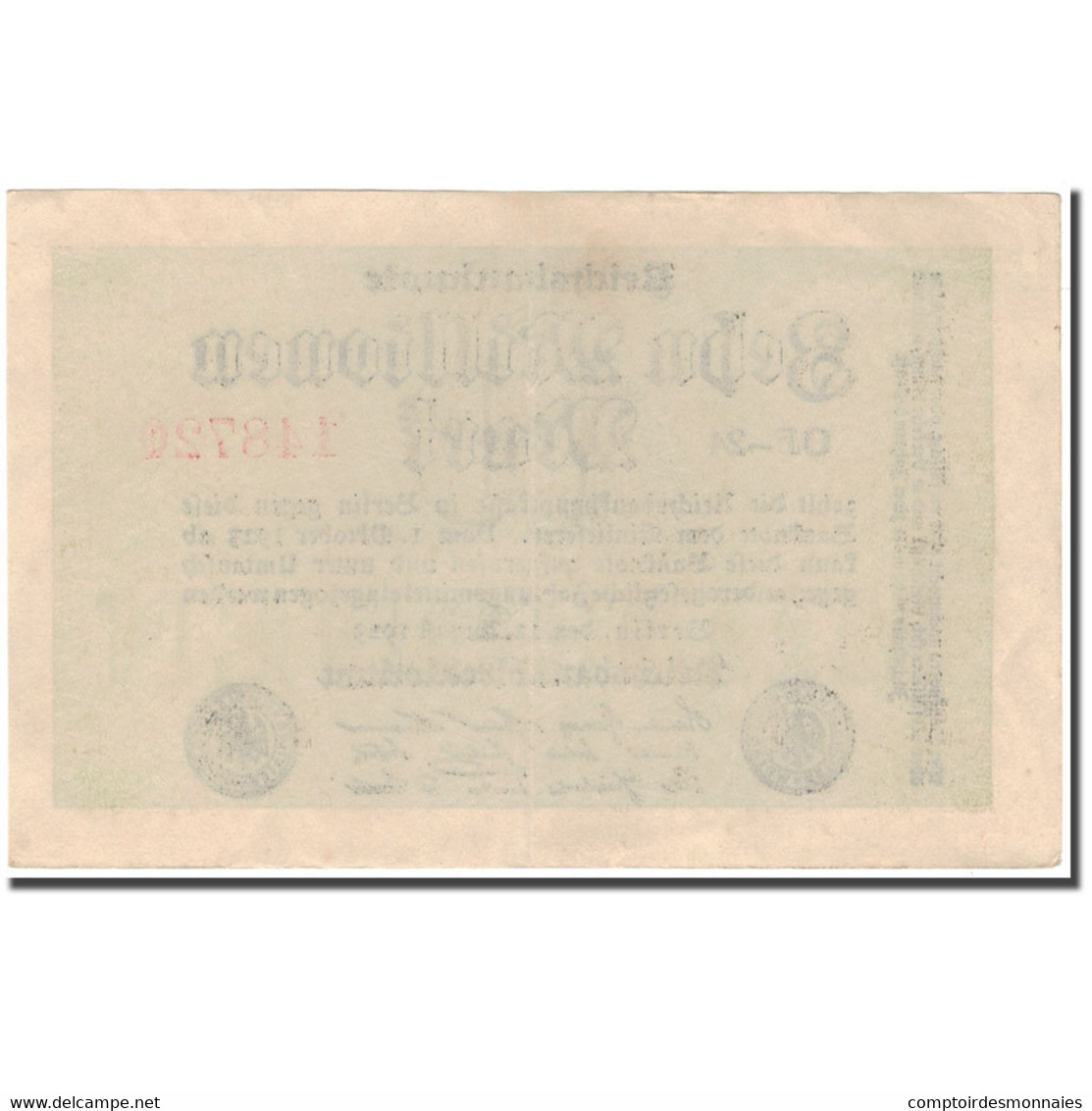 Billet, Allemagne, 10 Millionen Mark, 1923-08-22, KM:106a, SUP - 10 Mio. Mark