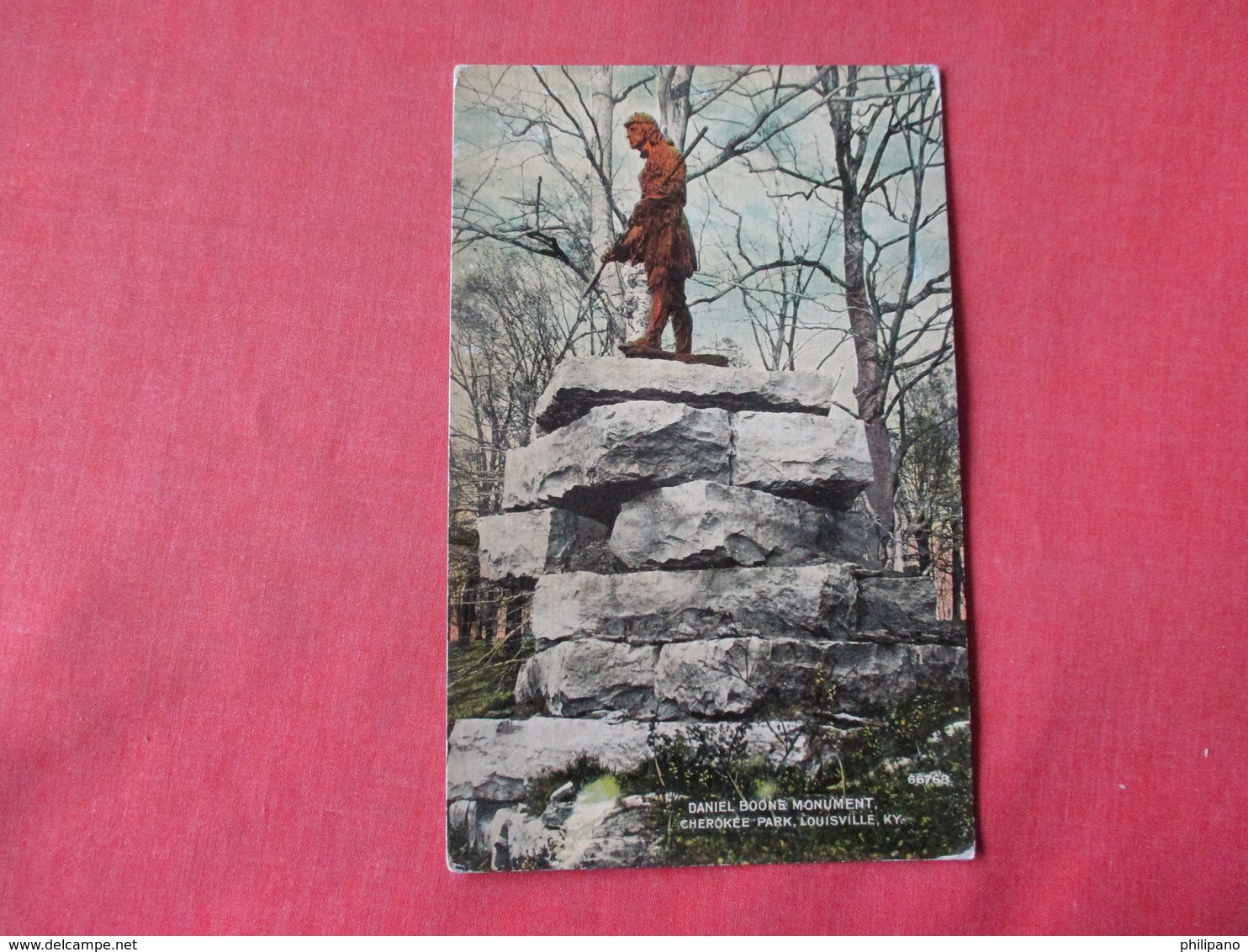 Daniel Boone Monument    Kentucky > Louisville   Ref 3163 - Louisville