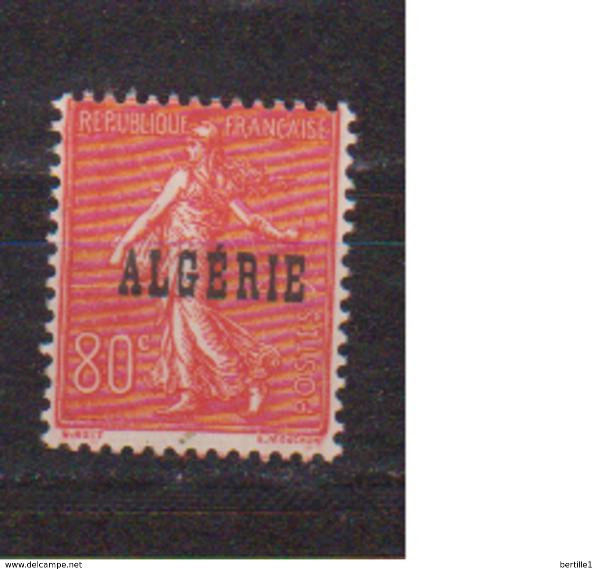 ALGERIE         N°  YVERT  :   27    NEUF AVEC  CHARNIERES      ( Ch 1/14  ) - Unused Stamps