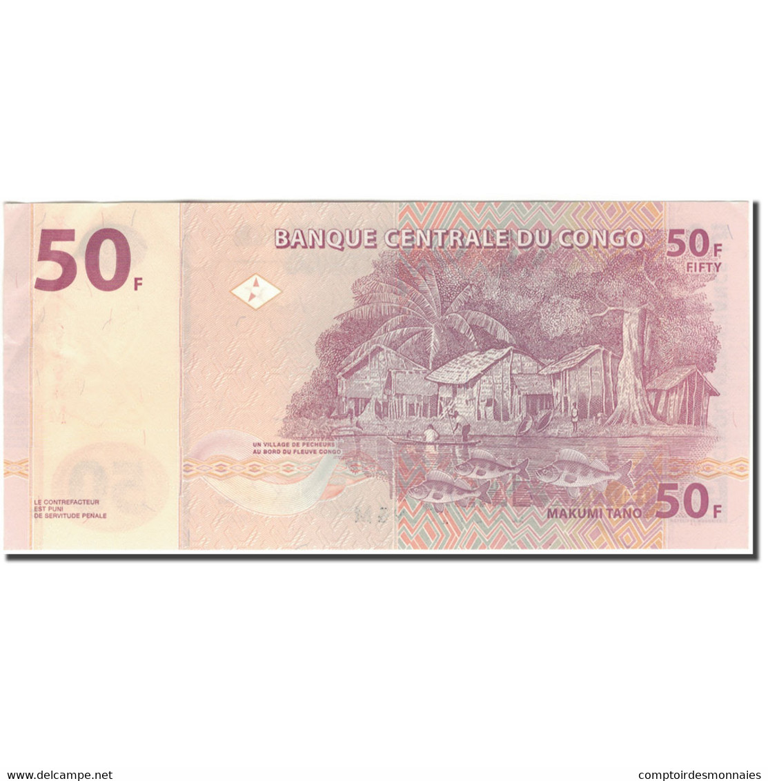 Billet, Congo Democratic Republic, 50 Francs, 30.6.2013, KM:97a, SUP - République Démocratique Du Congo & Zaïre