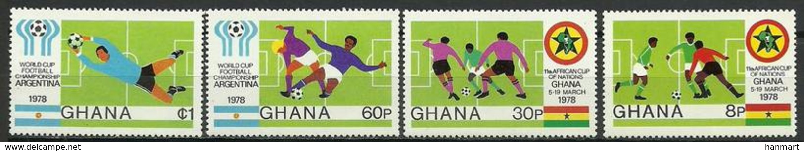 Ghana 1978 Mi 746-749 MNH ( ZS5 GHN746-749davWC02 ) - 1978 – Argentina