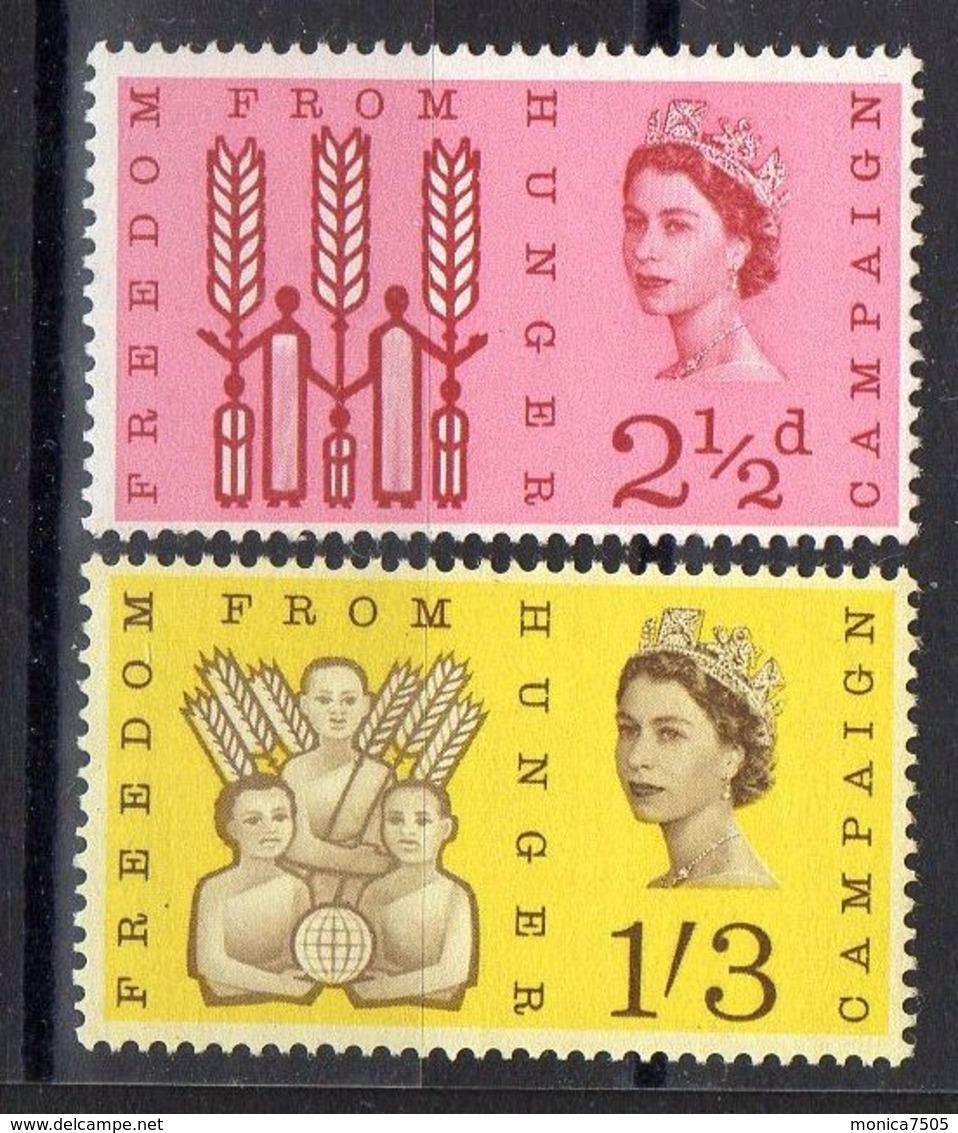 GRANDE  BRETAGNE ( POSTE ) : Y&T  N°  370/371  TIMBRES  NEUFS  SANS  TRACE  DE  CHARNIERE . - Neufs