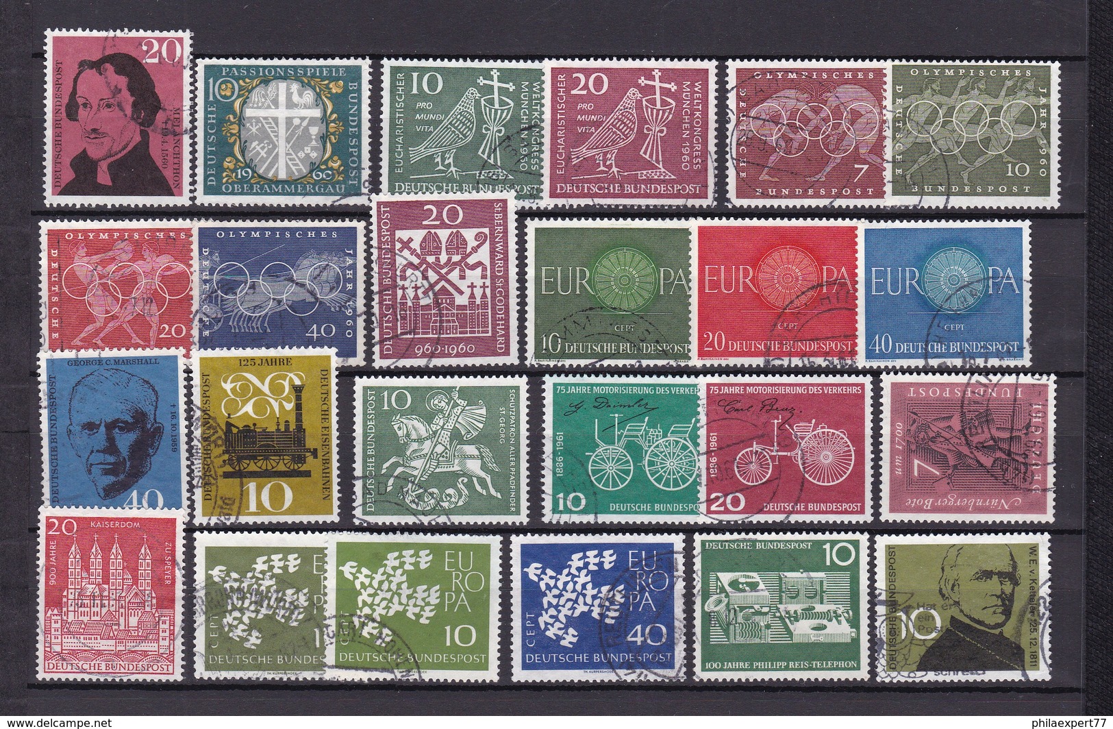 BRD - 1958/61 - Sammlung - Gest. - Usados