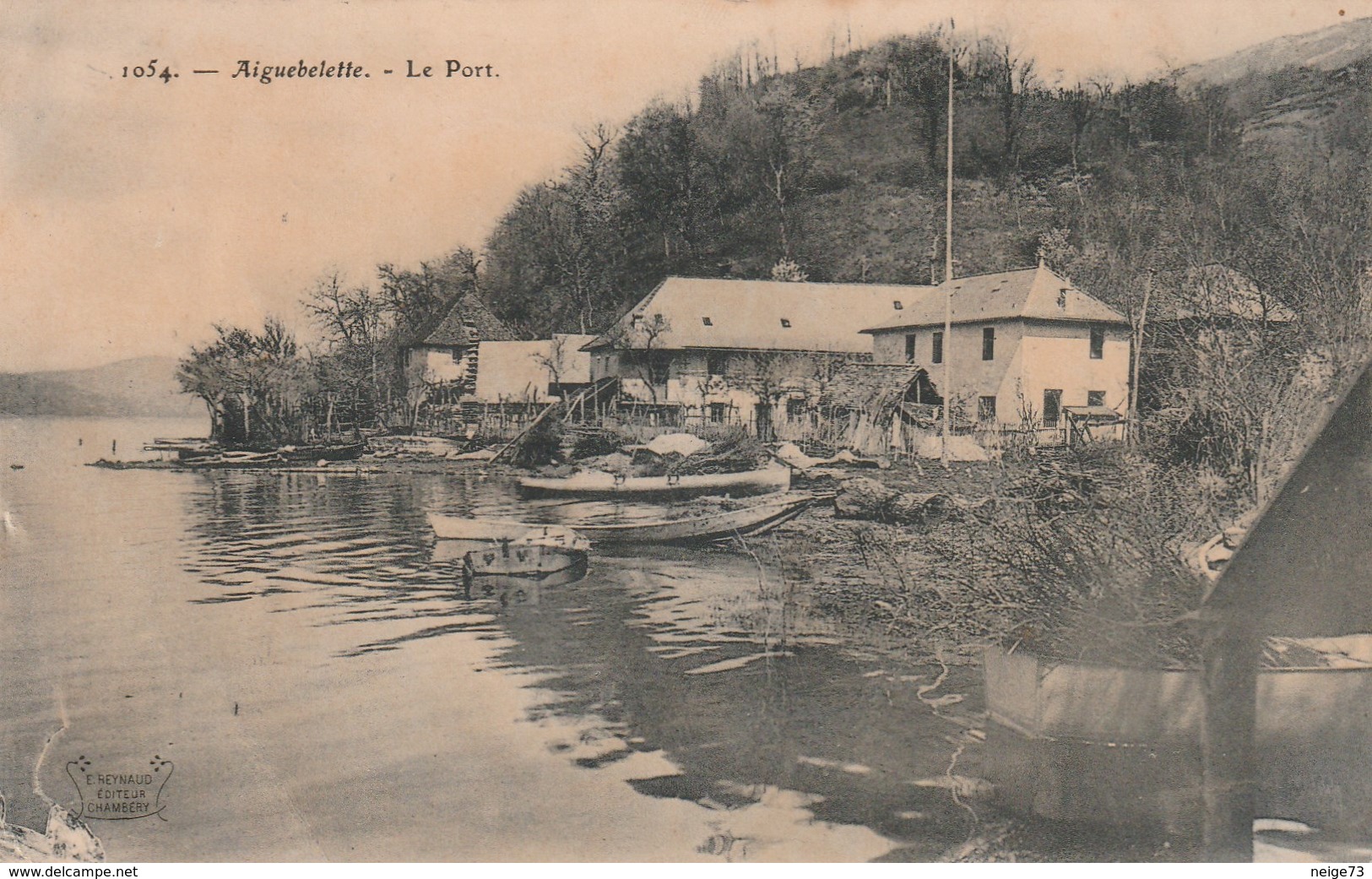 Carte Postale Ancienne De Savoie - Aiguebelette - Le Port - Autres & Non Classés