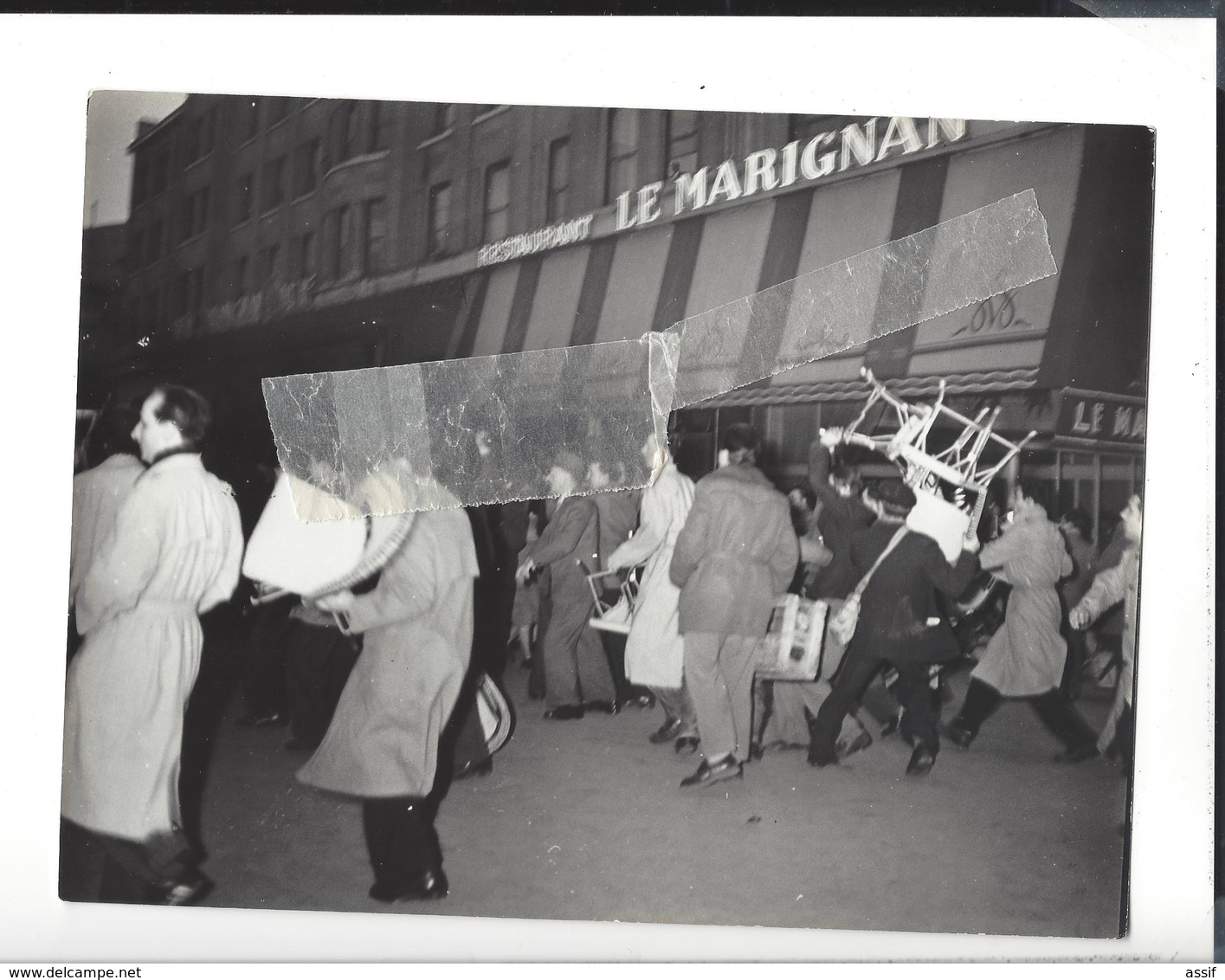 11 Photographies  Prével - Paris - 17 Octobre 1961 - Algérie - Manifestation algérienne ( Couvre-feu - Politique )