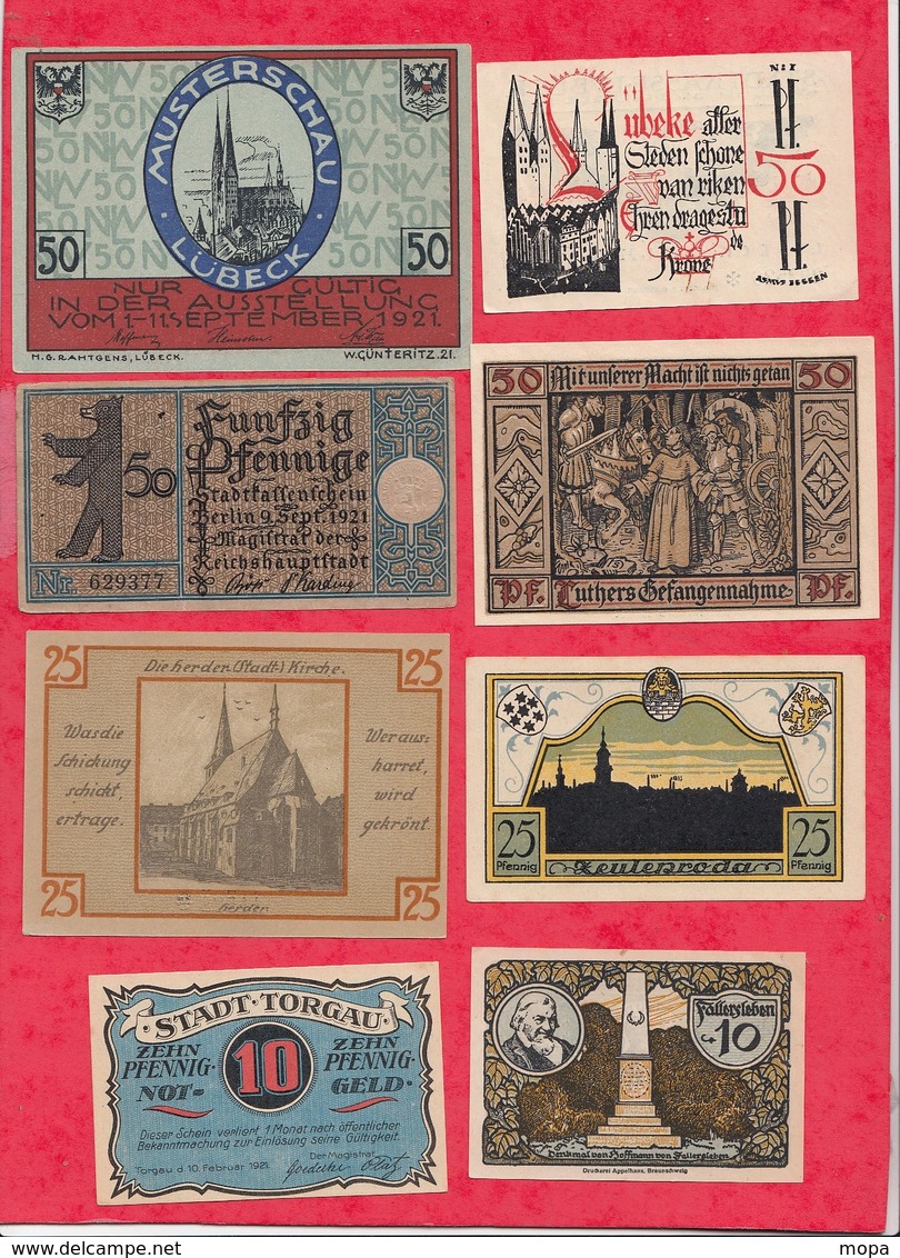 Allemagne 20 billets dans l 'état  lot n °4