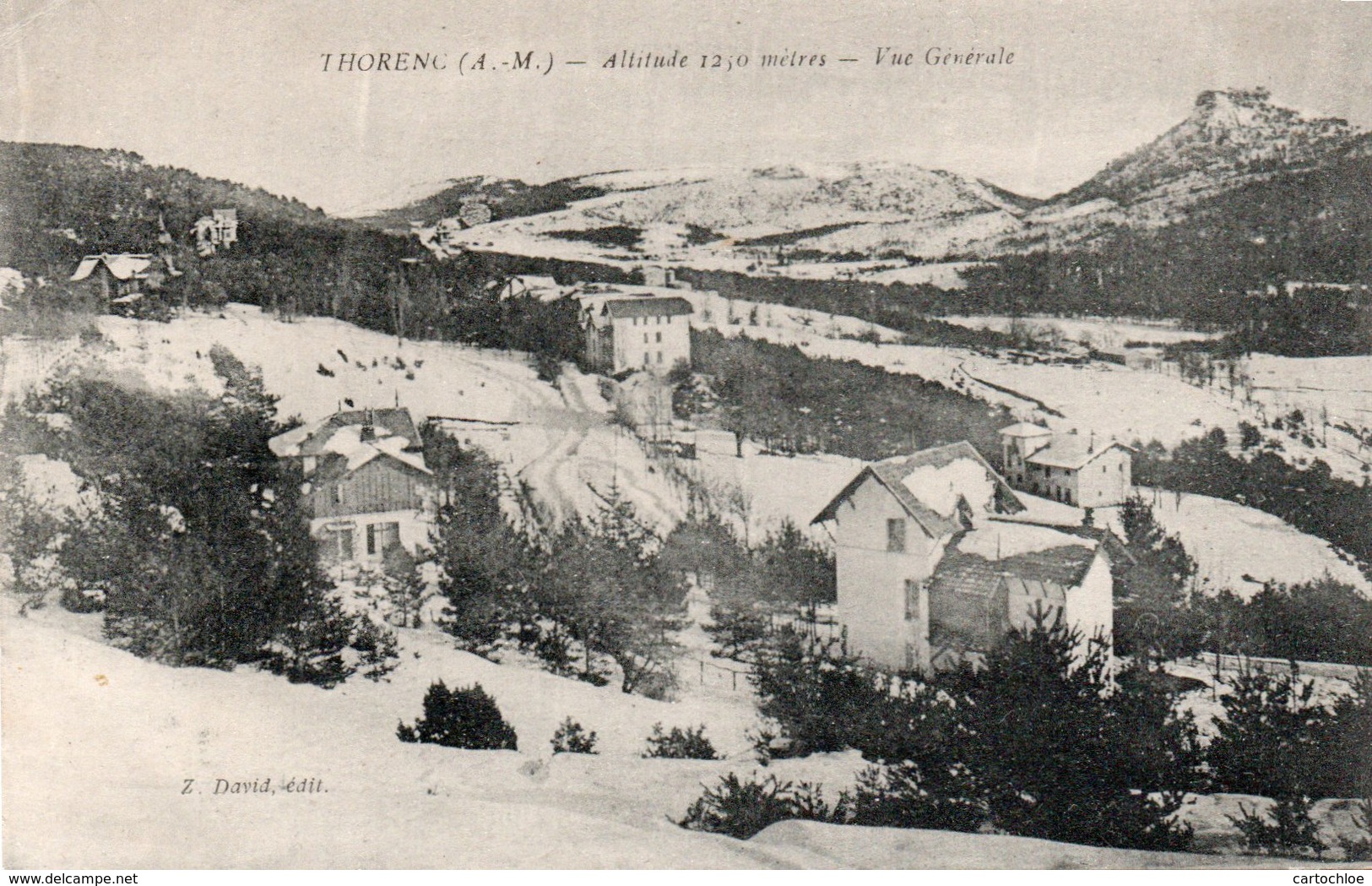 THORENC-vue Generale Sous La Neige - Autres & Non Classés