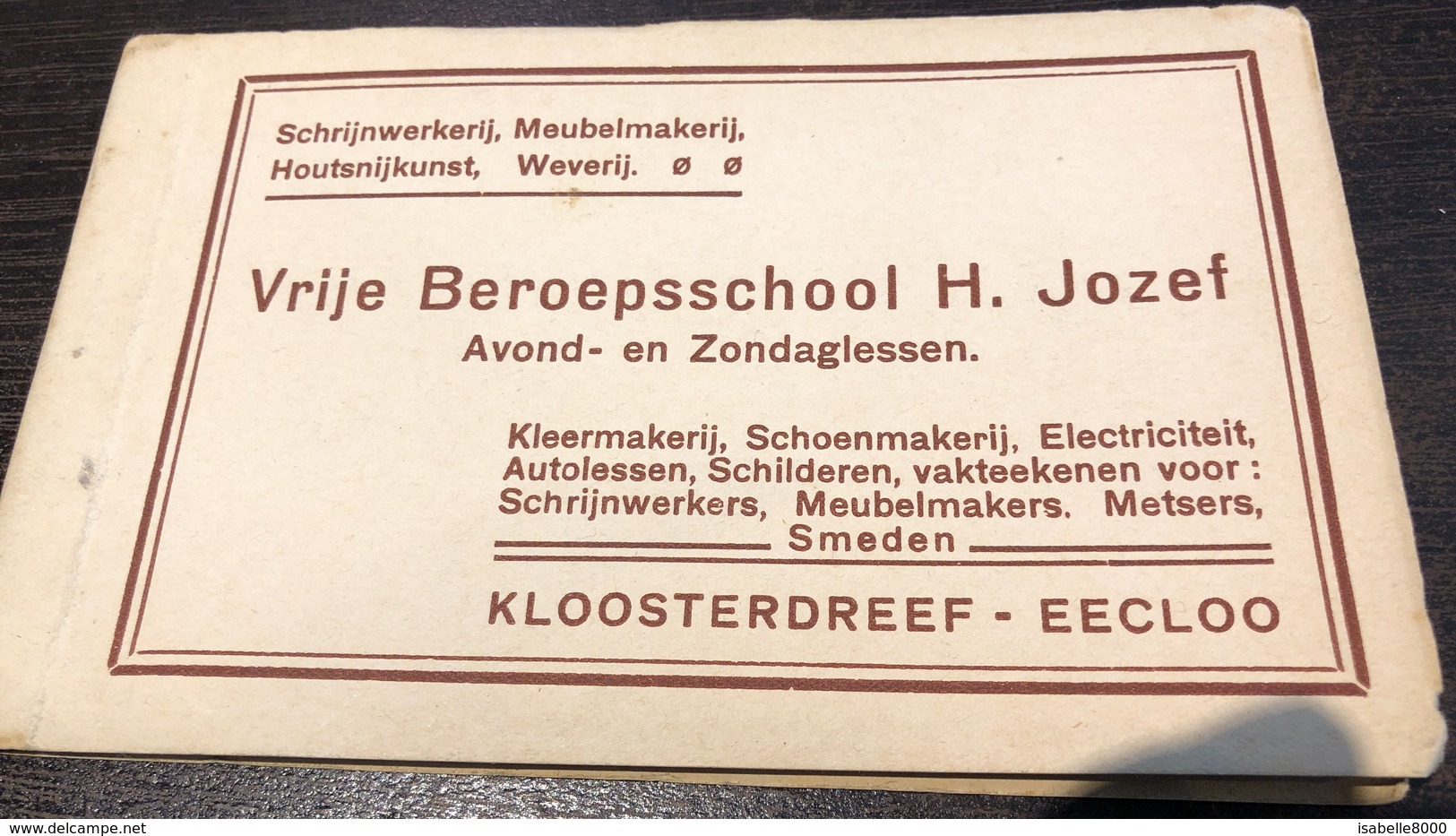 Oost-Vlaanderen  Eeklo Eecloo Vrije Beroepsschool H. Jozef Avond En Zondaglessen Boekje, 11 Postkaarten      I 5706 - Eeklo