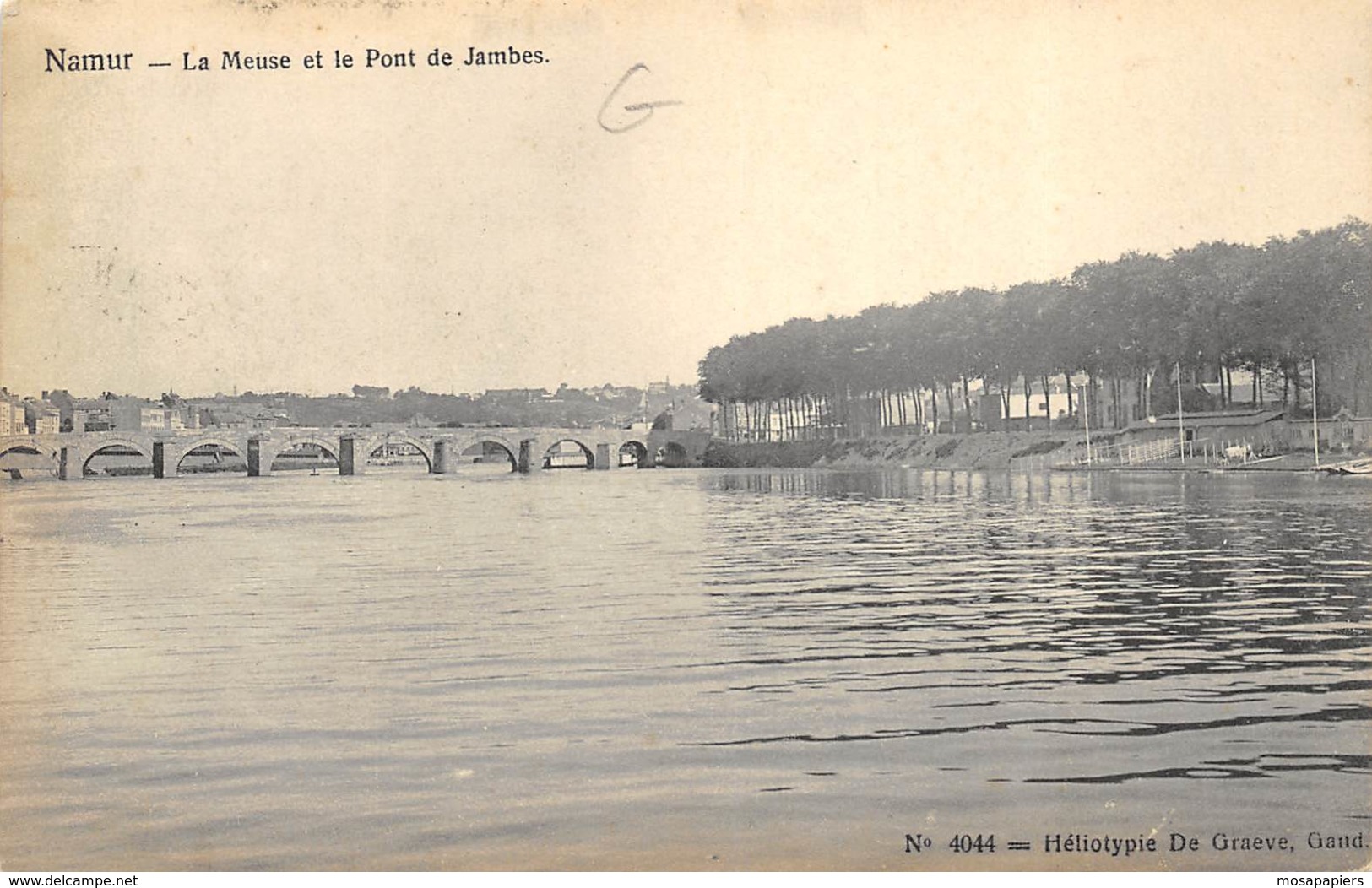 Namur - La Meuse Et Le Pont De Jambes - De Graeve N° 4044 - Namen