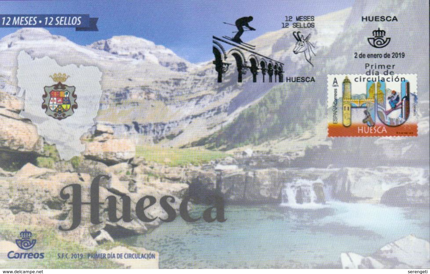 Spanien 'Huesca, Gemse' / Spain 'Huesca, Chamois' FDC 2019 - Sonstige & Ohne Zuordnung