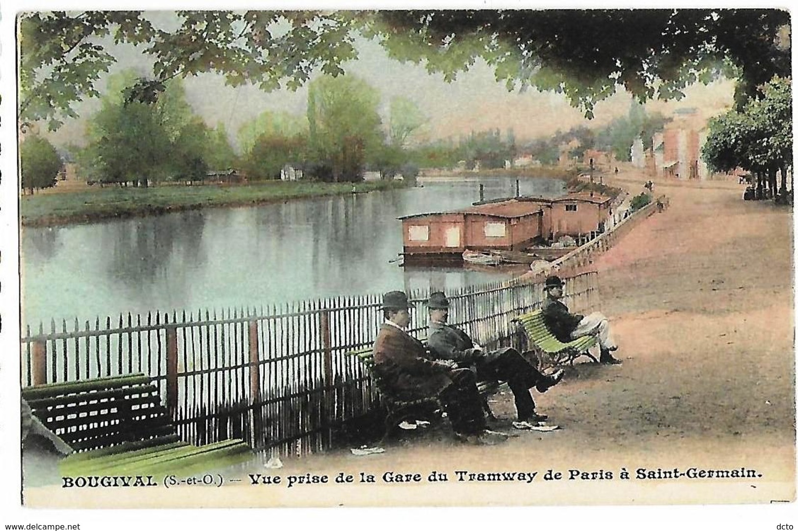 BOUGIVAL  Vue Prise De La Gare Du Tramway De Paris à St-Germain - Bougival