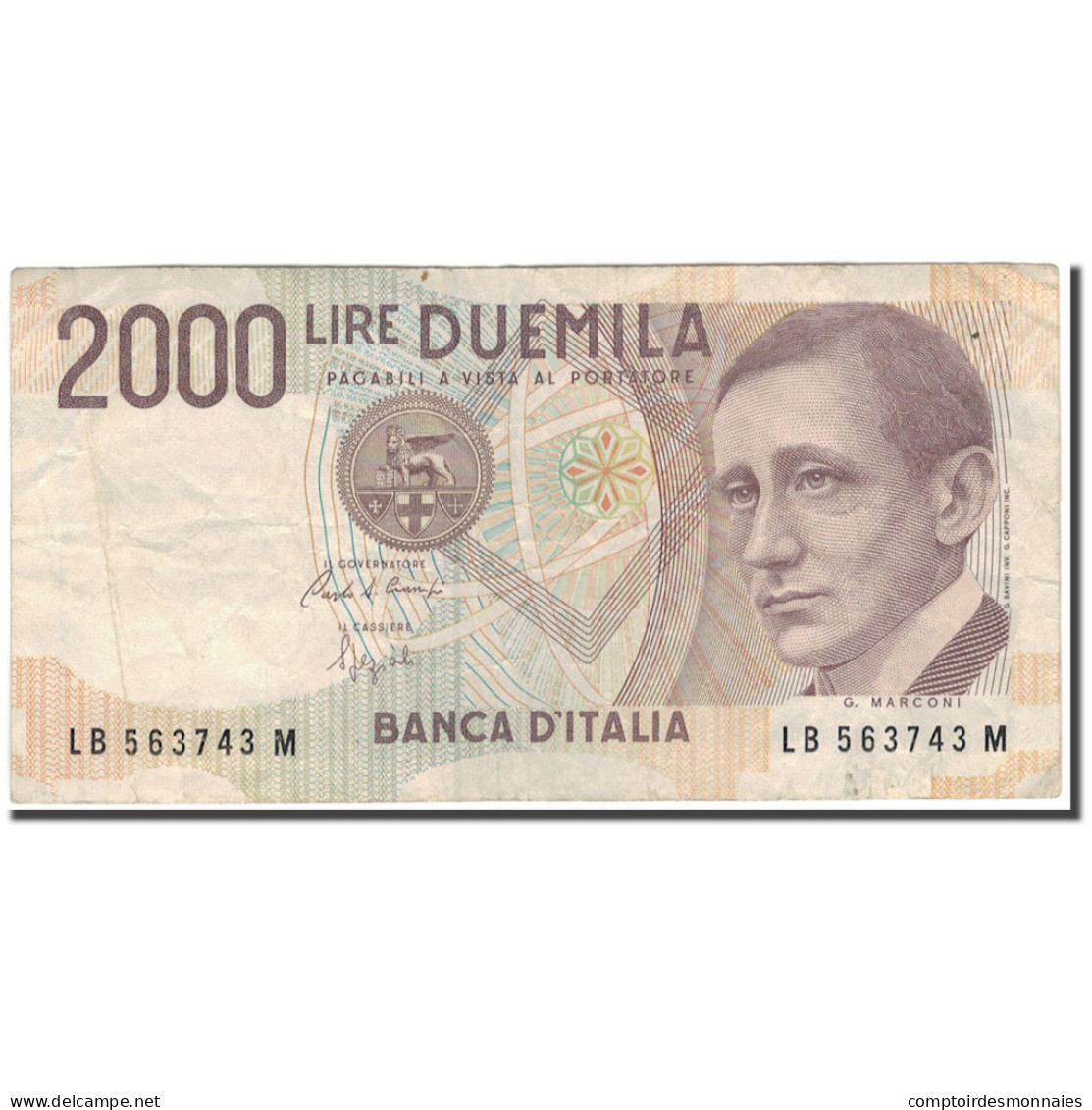 Billet, Italie, 2000 Lire, 1990, KM:115, TB+ - 2.000 Lire