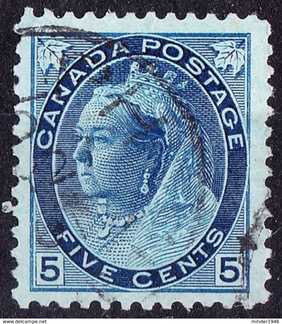 CANADA 1898 QV 5 Cent Prussian Blue SG158 Used - Used Stamps