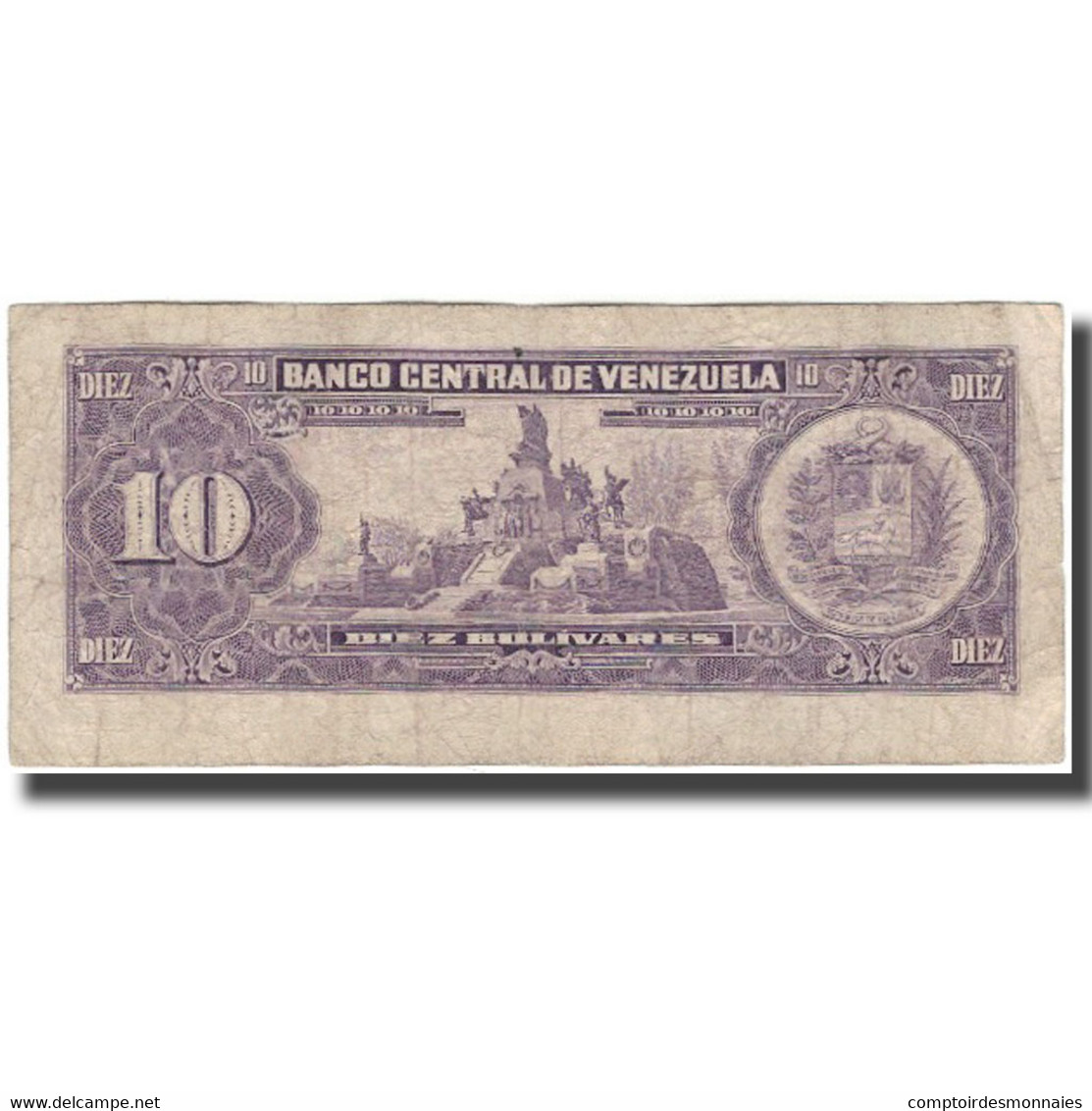 Billet, Venezuela, 10 Bolívares, 1988-11-03, KM:62, TB - Venezuela