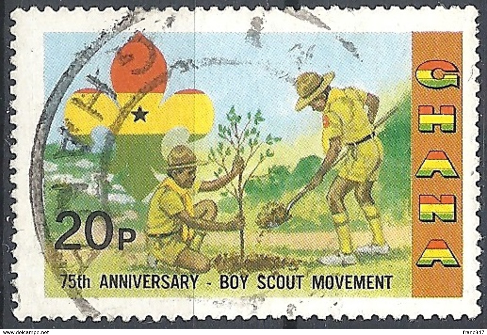 Ghana, 1982 Scouts Activites, 20p # S.G. 991 - Michel 940 - Scott 794  USED - Ghana (1957-...)