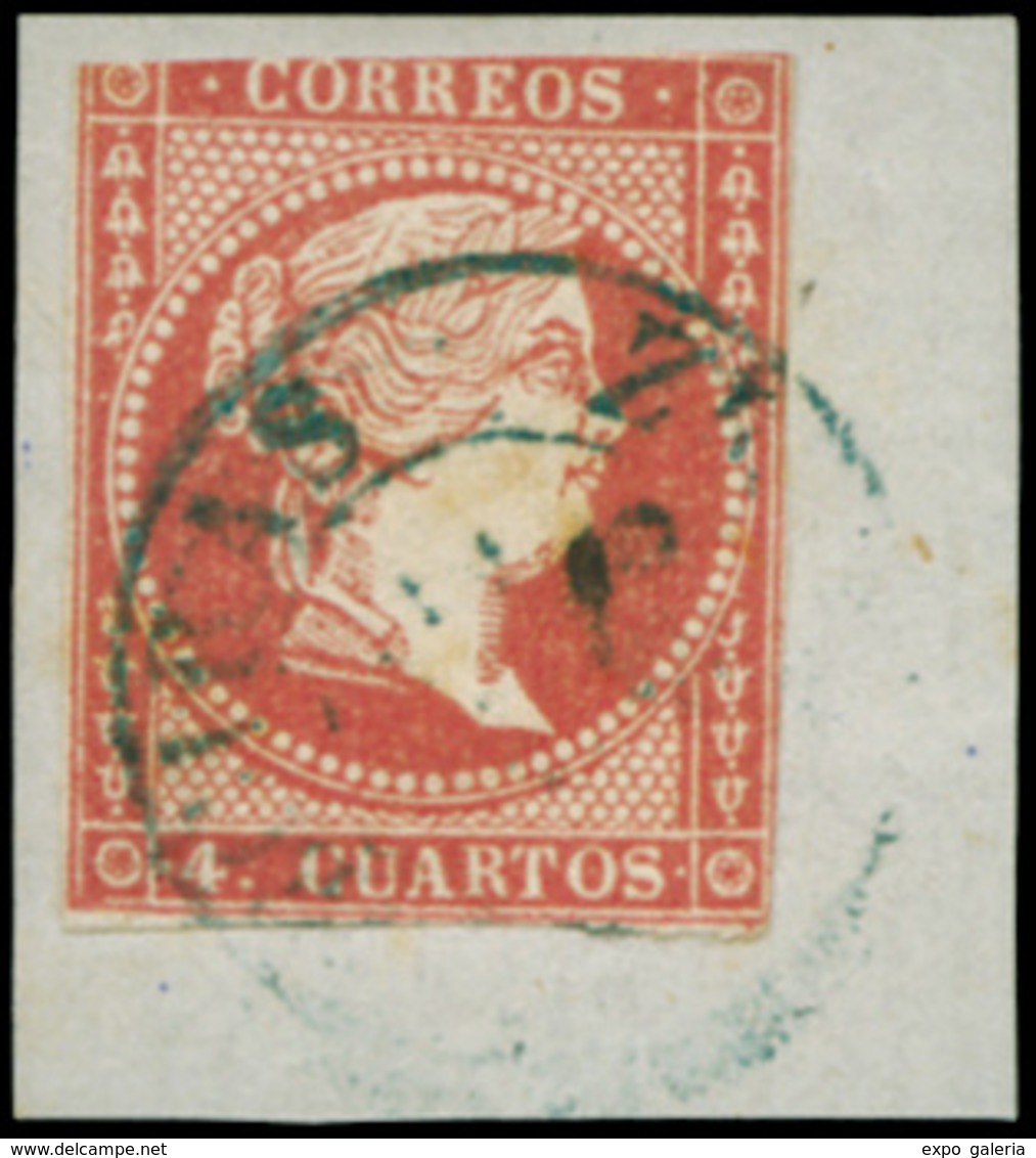 Ed. 0 48 - Mat. Fechador Tp. I “Algeciras-Cádiz” (azul). No Reseñado. Precioso. Muy Raro. - Unused Stamps