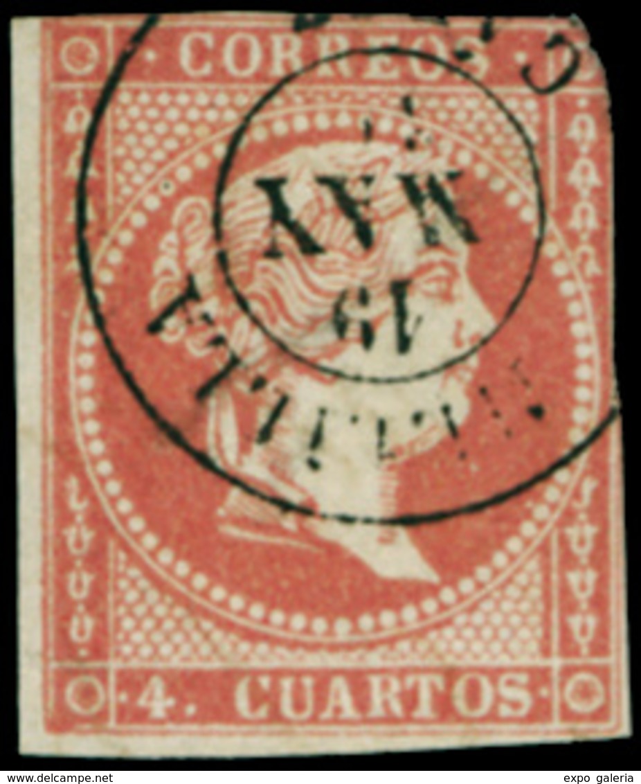 Ed. 0 48 - Mat. Fechador Tp. II “Melilla-Cádiz” Precioso. Muy Raro. - Postfris – Scharnier