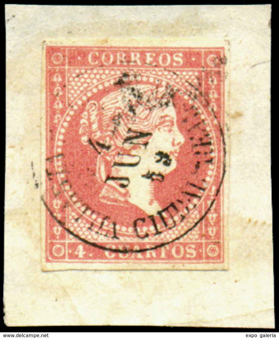 Ed. 48 - Mat. Fechador Tp. II Villarta De San Juan-Ciudad Real” Precioso. Muy Raro. - Unused Stamps