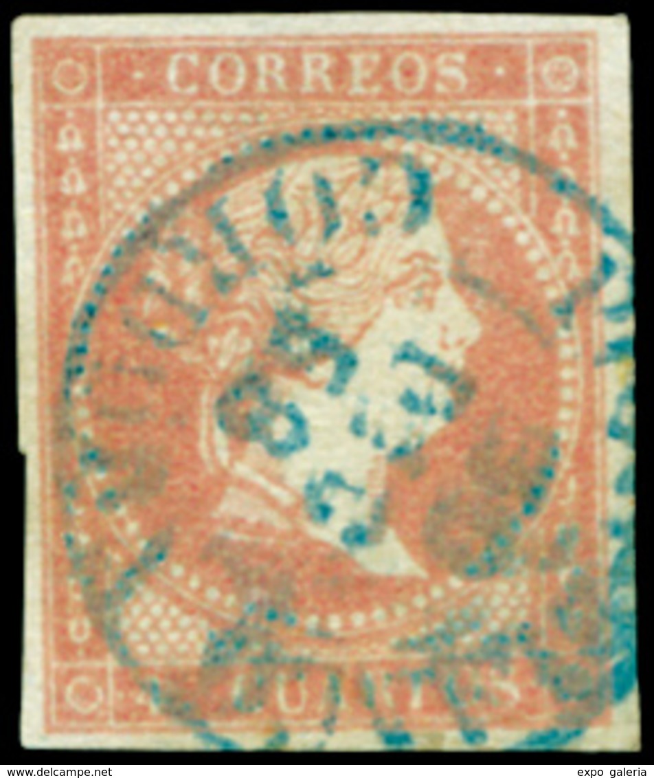 Ed. 0 48 - Mat. Fechador Tp. I “Pozoblanco-Córdoba” (azul). Precioso. Raro. - Postfris – Scharnier