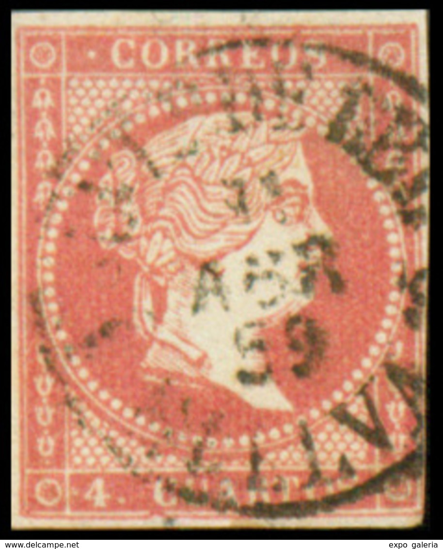 Ed. 0 48 - Mat. Fechador Tp. I “Valverde Del C.-Huelva” Precioso. Muy Raro. - Unused Stamps