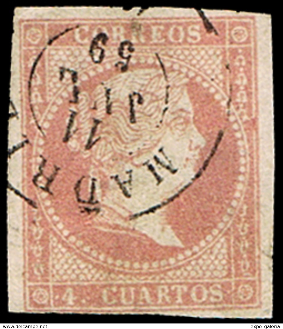 Ed. 0 48 - Mat. Fechador Tp. II”Madrid (1)” Lujo. - Postfris – Scharnier