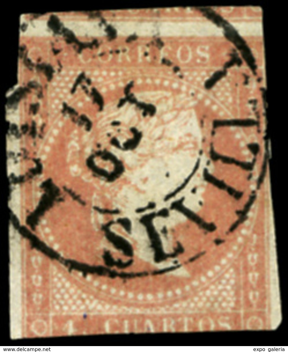 Ed. 0 48 - Mat. Fechador Tp. I “Lusiana-Sevilla” (sin Año). Precioso. - Unused Stamps