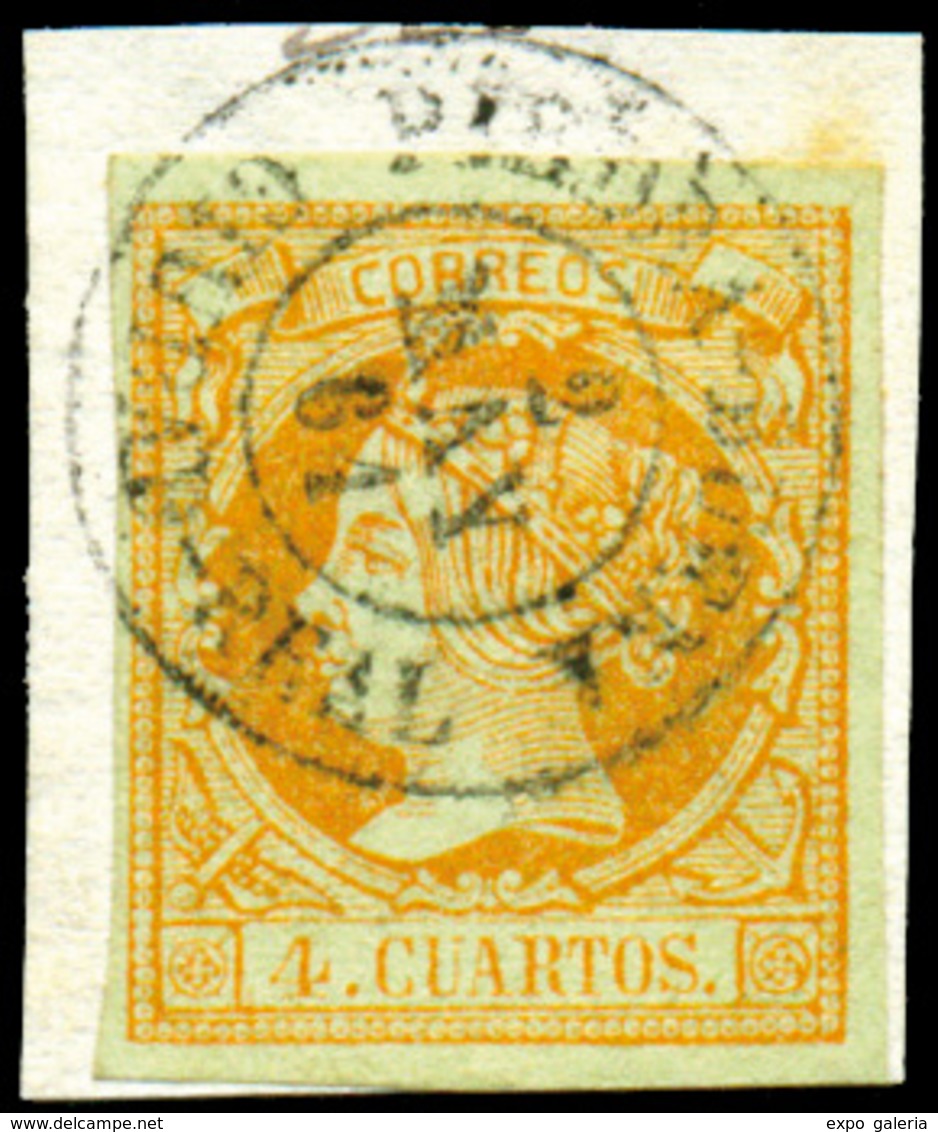 Ed. 0 52 - Mat. Fechador Tp. II “Piedra Buena-Ciudad Real” Lujo. Raro. - Ungebraucht