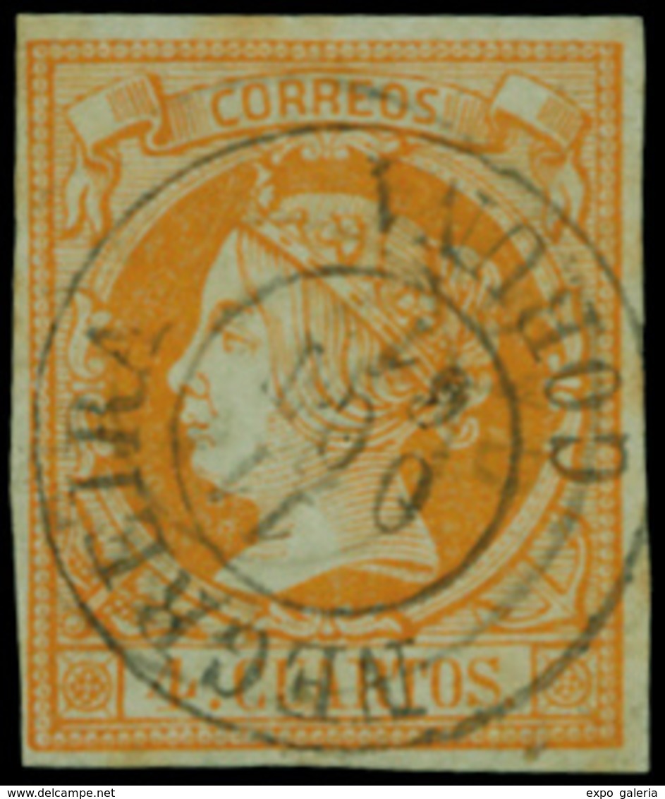 Ed. 0 52 - Mat. Fechador Tp. II “Negreiro-Coruña” Lujo. Muy Raro. - Unused Stamps