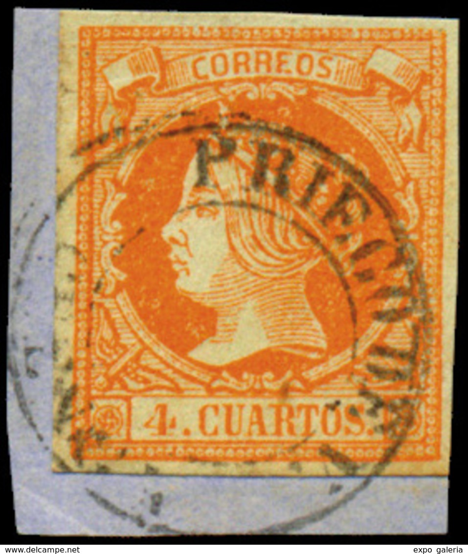 Ed. 0 52 - Mat. Fechador Tp. I “Priego De V.-Cuenca” Lujo. Muy Raro. - Unused Stamps