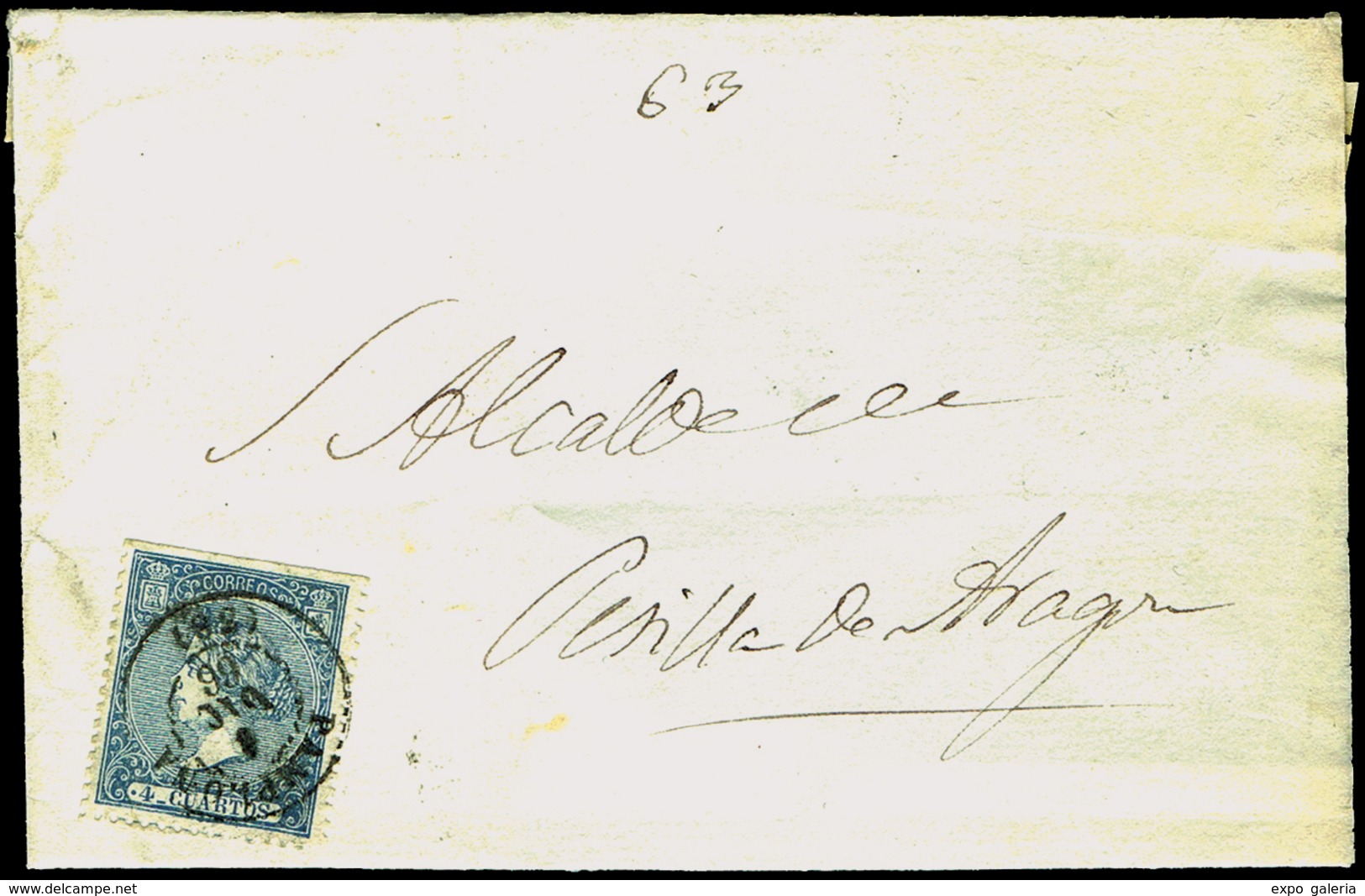 Ed. 81 - Sobreenvuelta Cda Mat. Fechador Tp.II “Pamplona (38)” Lujo. - Unused Stamps