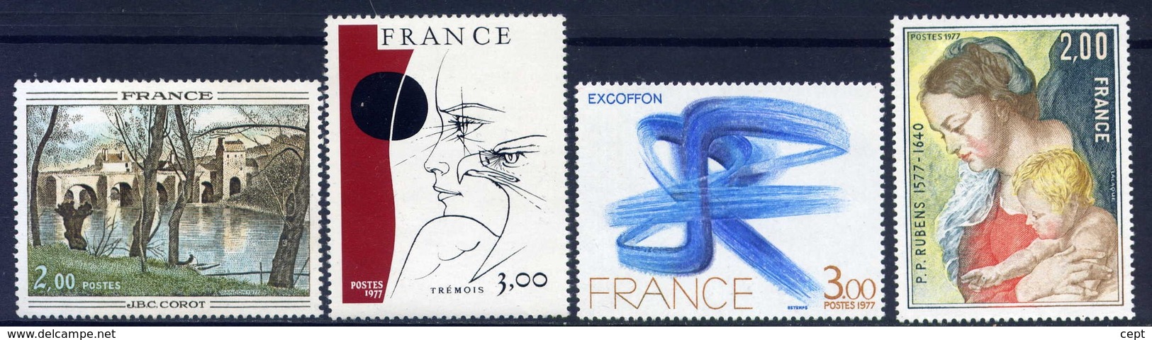 Paintings  - France 1977 -  Stamps  MNH** - Autres & Non Classés