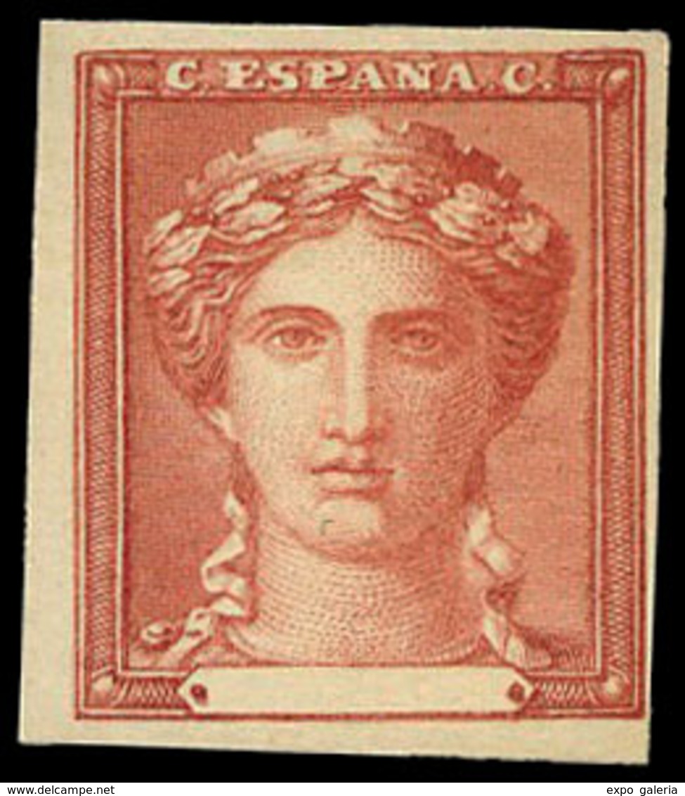 Año 1870 - Gobierno Provisional. Ensayo De Plancha. Diseño No Adoptado Color Rojo Oscuro. (Galvez 499) - Unused Stamps