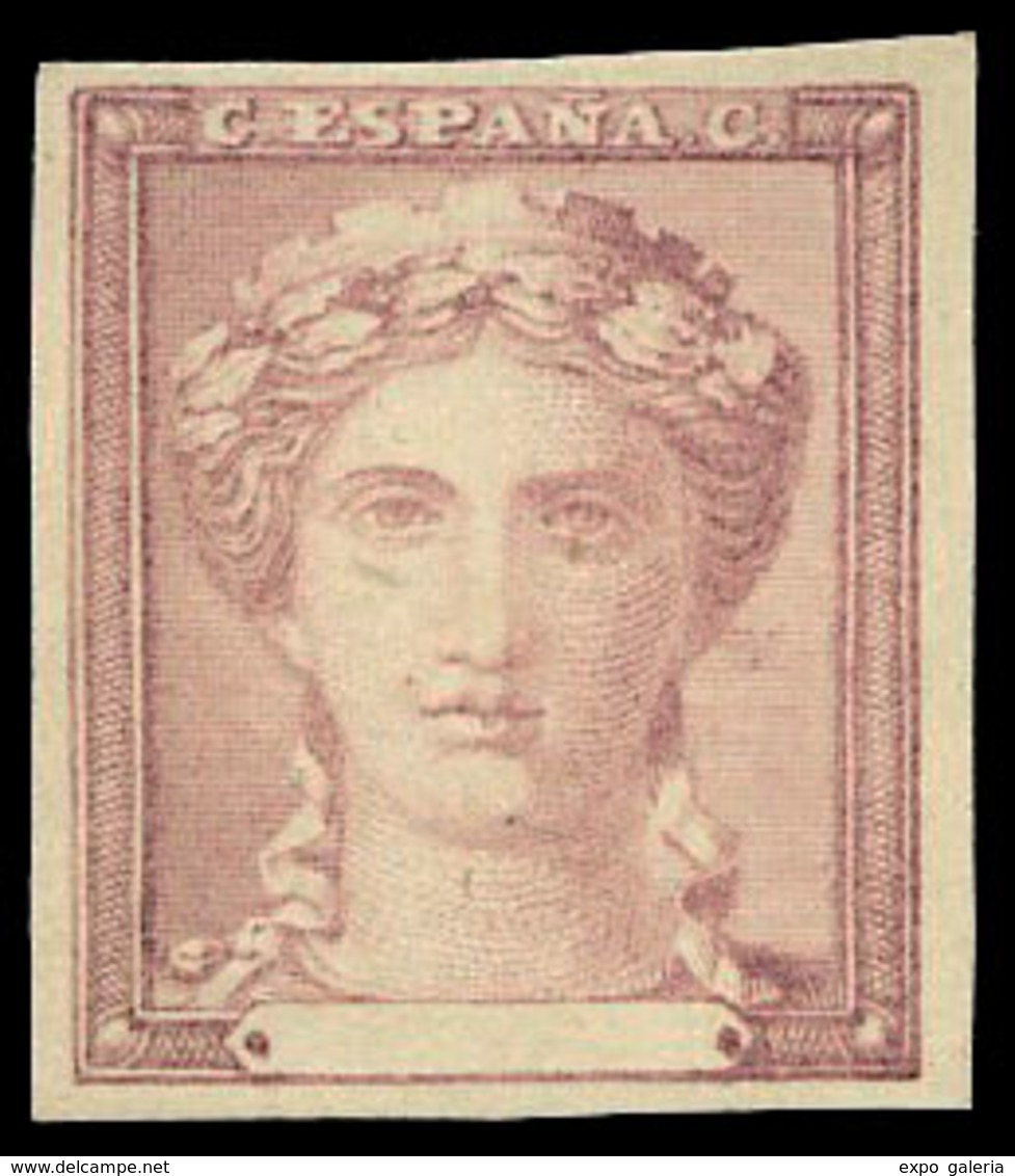 Año 1870 - Gobierno Provisional. Ensayo De Plancha Diseño No Adoptado Color Lila. (Galvez 501) - Unused Stamps