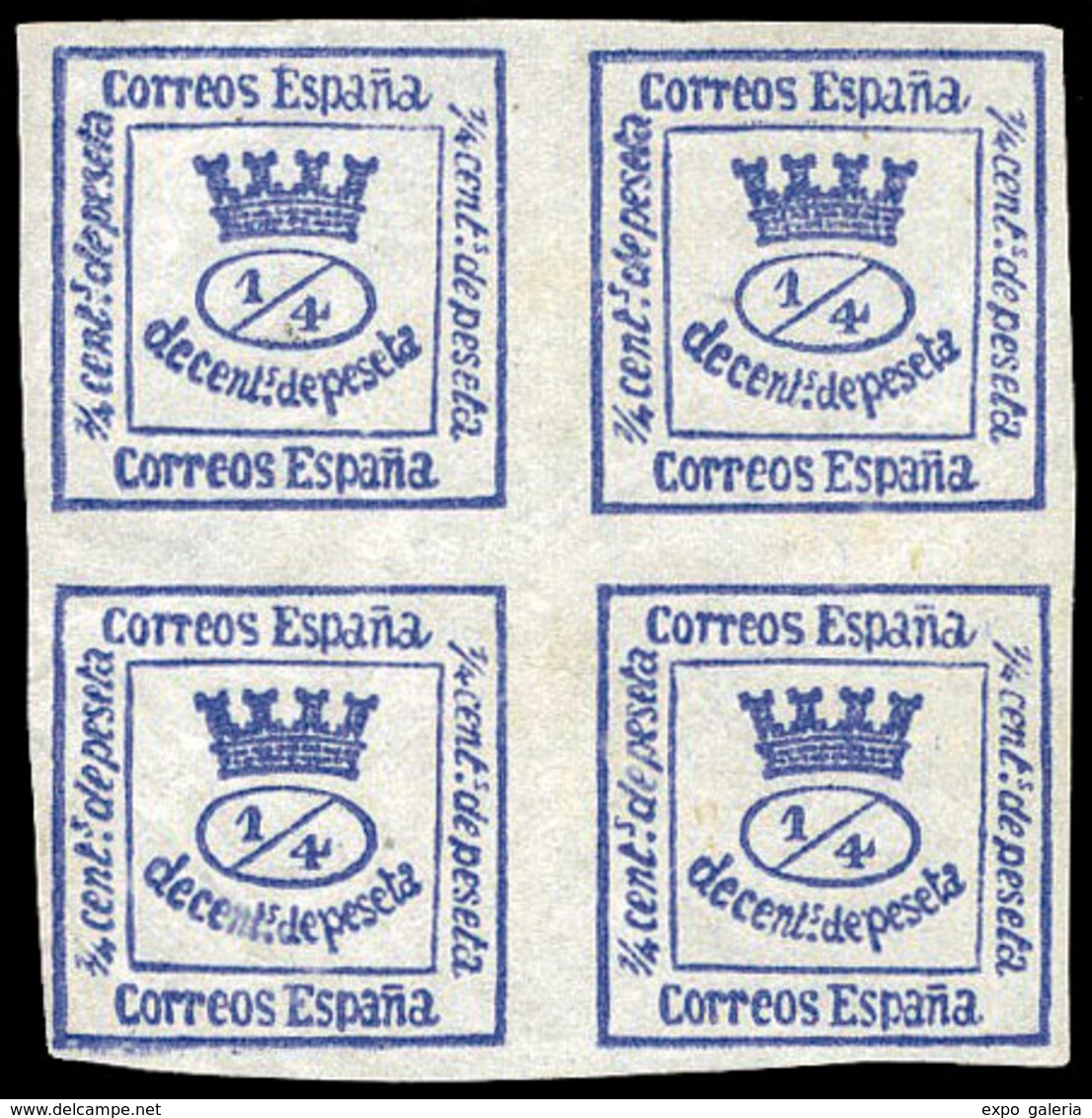 Ed. * 130ec - Error De Color. Ultramar. Marquilla Roig. Raro. Cat. 395€ - Used Stamps