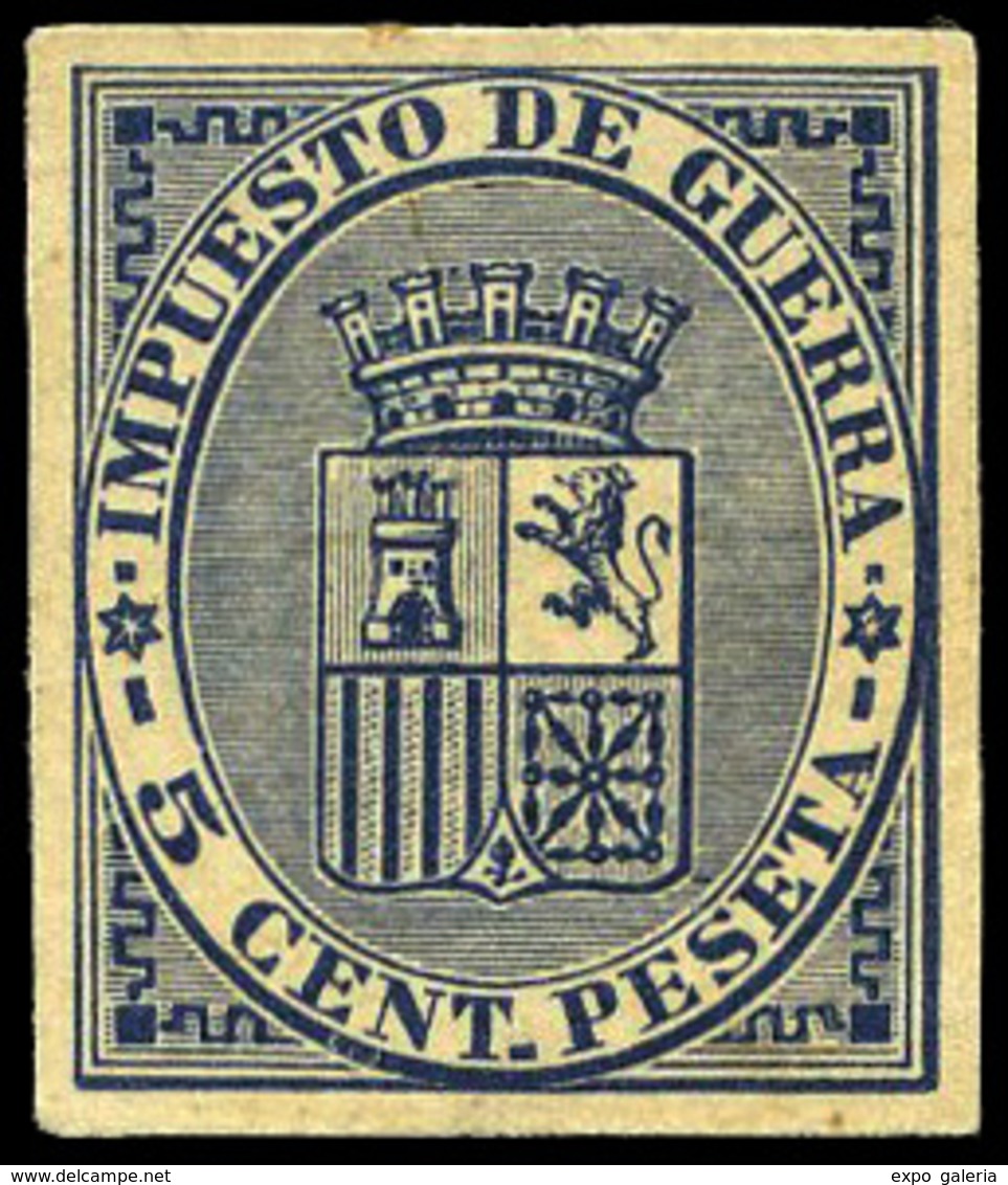 Galvez IG5 - Impuesto De Guerra. 5Cts. Azul Oscuro - Used Stamps