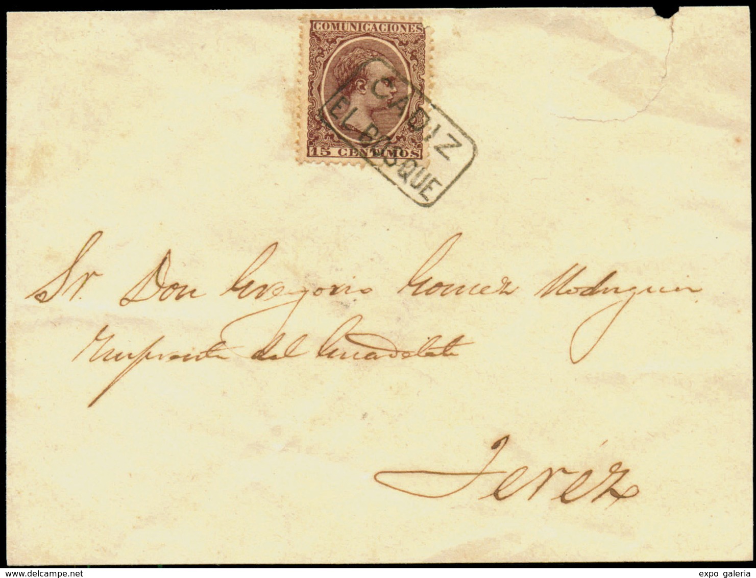 Ed. 219 - EL BOSQUE. Cádiz. Carta Cda Mat. Carteria. Preciosa. - Other & Unclassified