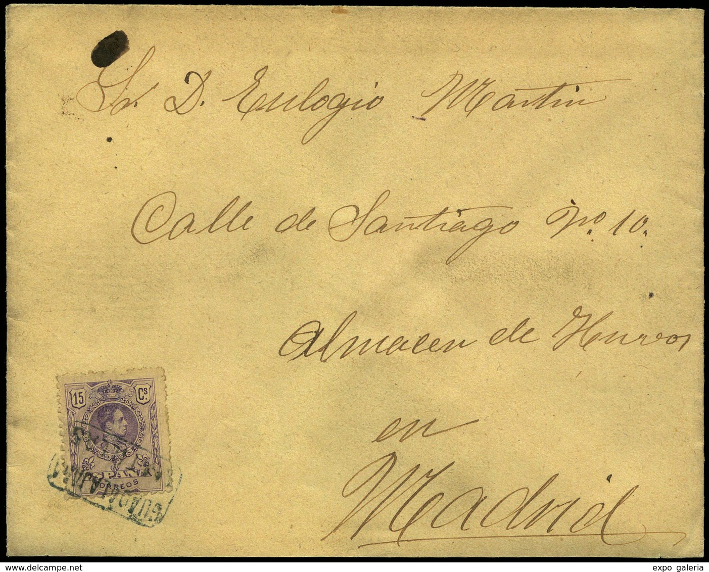 Ed. 270 - MATILLAS.Guadalajara. Carta Cda A Madrid. Preciosa. Escasa. - Other & Unclassified