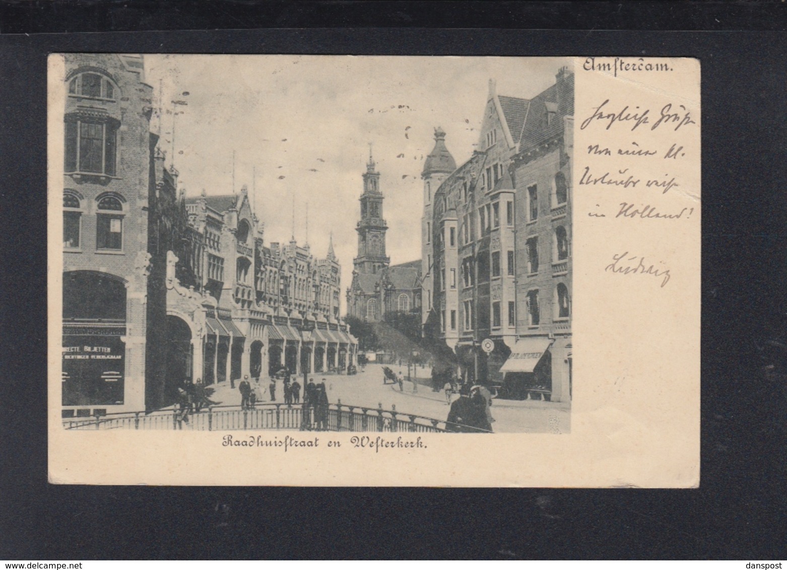 Niederlande AK Amsterdam Raadhuisstraat 1906 - Amsterdam