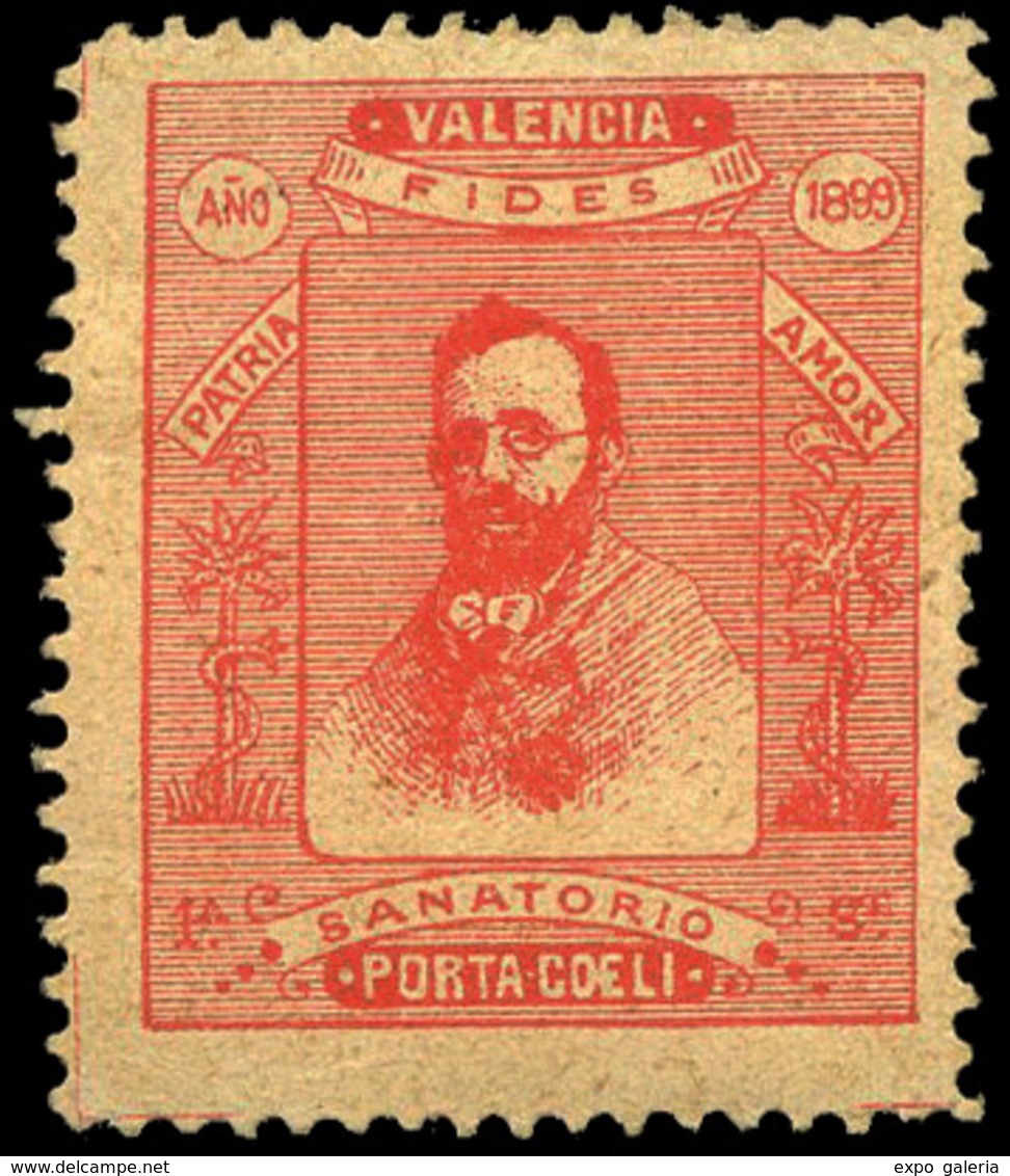 S/Cat 1899. “Valencia-Sanatorio Porta Coeli Patria-Amor” Raro. - Ongebruikt