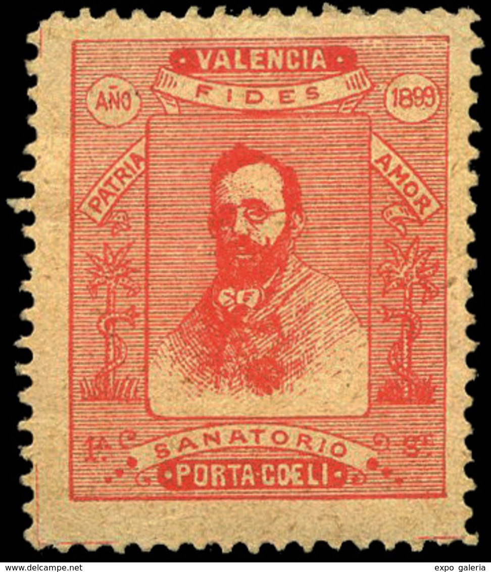 S/Cat 1899. “Valencia-Sanatorio Porta Coeli Patria-Amor” Raro. - Ungebraucht