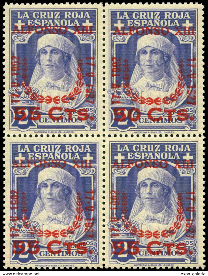 Ed. ** 377phz Bl. 4 Variedad Error En Sobrecarga. Muy Rara Pieza.Lujo. Cat. ++600€ - Unused Stamps