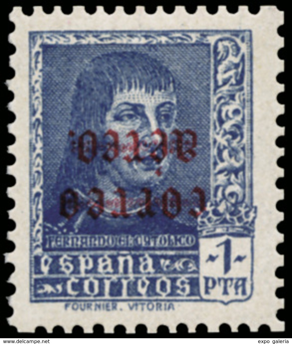 Ed. *** 845/6Hi Sobrecarga Invertida. Lujo. Cat.+475€ - Unused Stamps