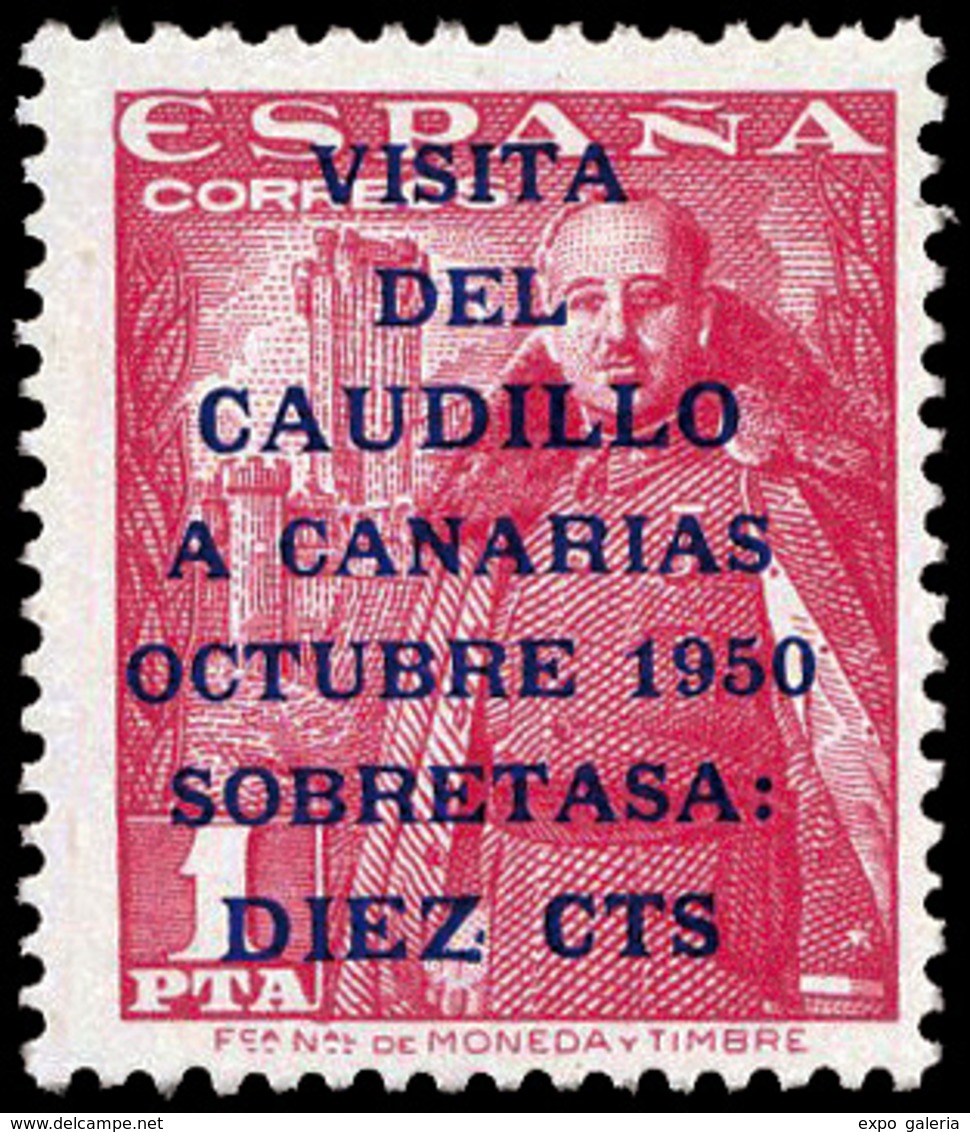 Ed. *** 1088HE/1089HE “Caudillo” 14 ¾. Lujo.Cat.+700€ - Unused Stamps