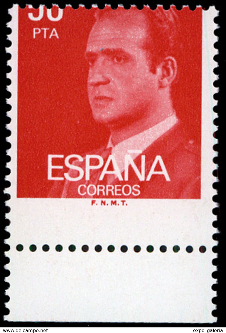 Ed. *** 2601 - 1981. 50Pts. Variedad Dentado Horizontal Desplazado Quedando En Blanco 25% Inferior Del Sello - Unused Stamps