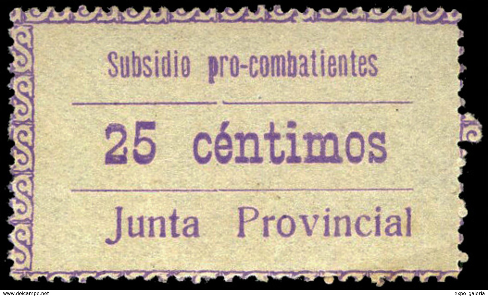 Ed. *** 20 GUIPUZCOA. “Pro Combatientes. 25Cts” - Spanish Civil War Labels