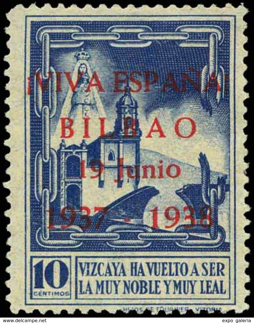 Ed. ** 14/6 Vizcaya.BILBAO. Muy Raro. - Spanish Civil War Labels