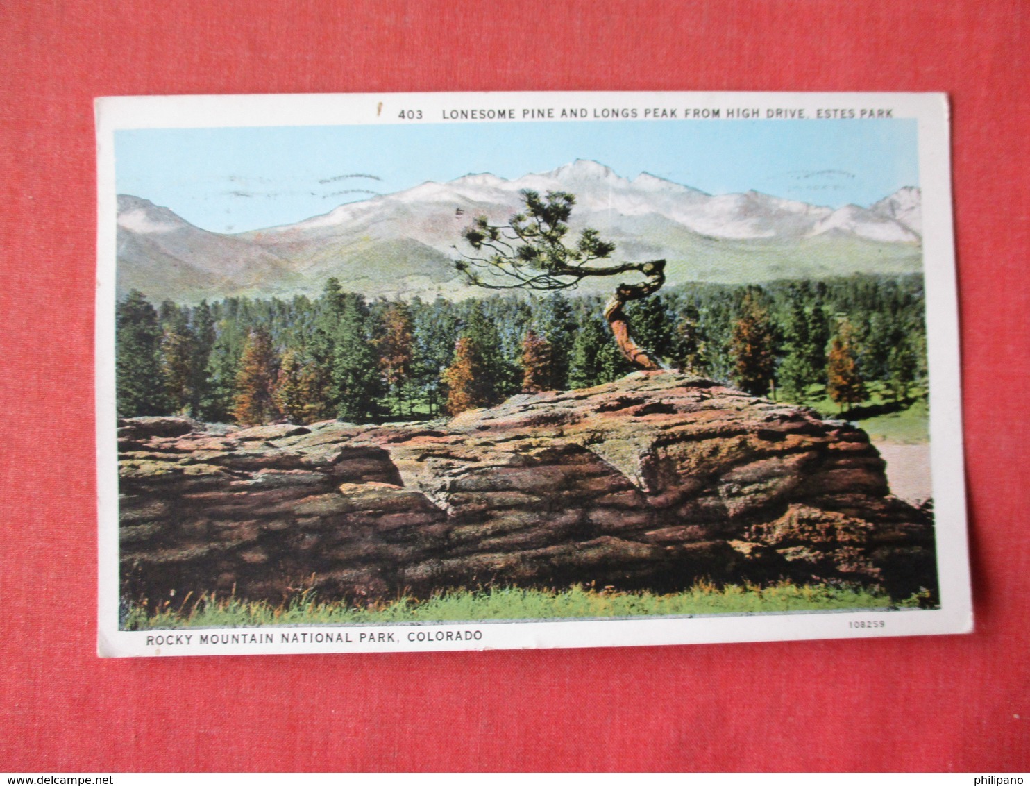 Lonesome Pine & Long Peak From High Drive  Estes  Park   Colorado > Ref 3164 - Other & Unclassified